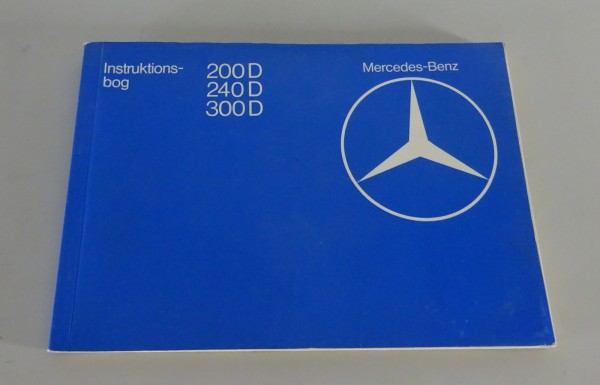 Instruktionsbog Mercedes-Benz W123 Diesel 200D / 240D / 300D Stativ 10/1979