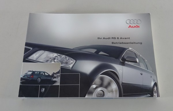 Betriebsanleitung / Handbuch Audi RS6 Avant C5 Stand 05/2002