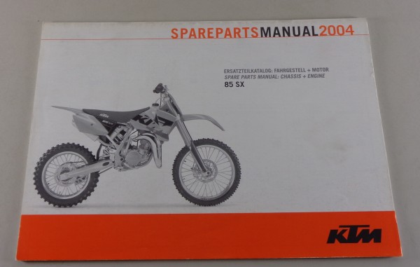 Teilekatalog / Parts list KTM 85 SX Baujahr 2004 Stand 07/2003