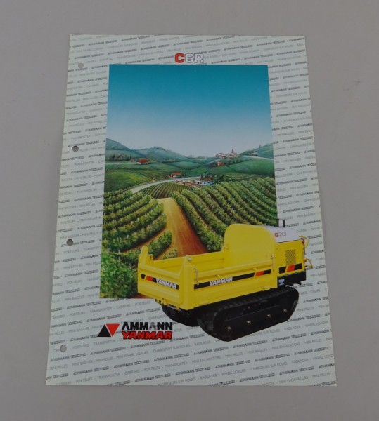 Prospektblatt / Broschüre Yanmar Transporter / Dumper C6R Stand 02/1992