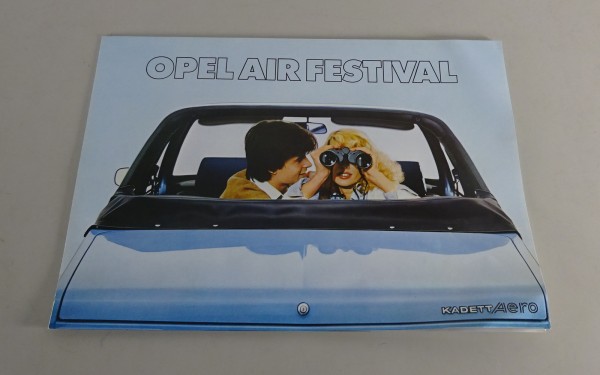 Prospekt / Broschüre Opel Kadett C Aero "Air Festival" Stand 10/1976