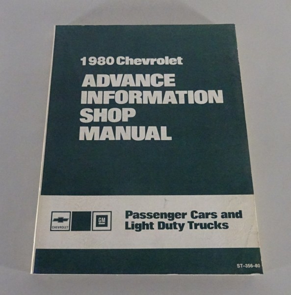 Workshop Manual Advance Chevrolet Corvette C3 / Camaro / Impala from 1980