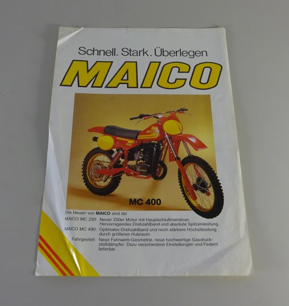 Prospektblatt Maico MC 250 / 400 / 490