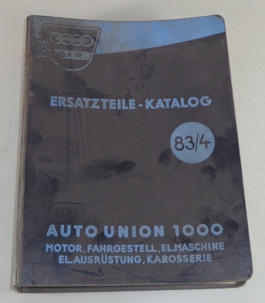 Teilekatalog DKW 1000 Stand 12/1963