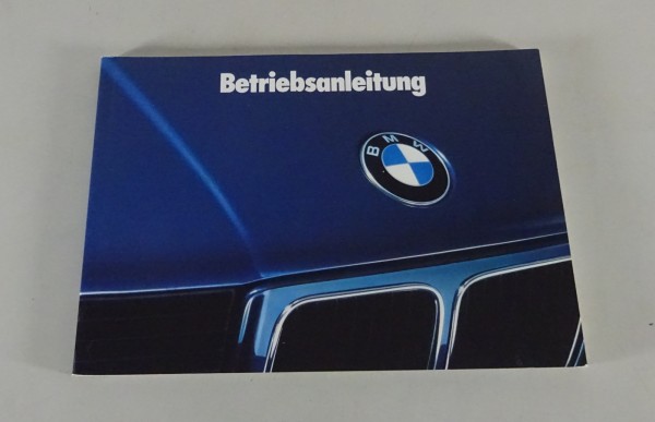 Betriebsanleitung / Handbuch BMW 5er E34 520i 525i 530i 535i 524 td von 01/1988