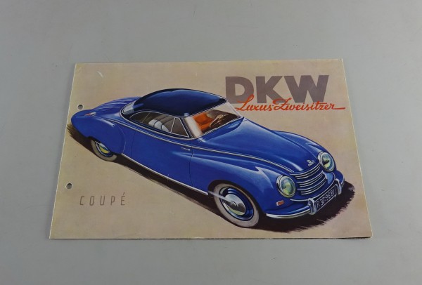 Prospekt / Broschüre DKW F89 Coupé Luxus - Zweisitzer Stand 1951