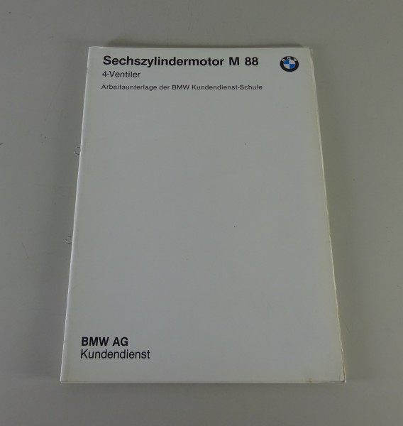 Schulungsunterlage Seminar BMW Motor M88 im M635 CSi E24 / M5 E28 Stand 4/1984