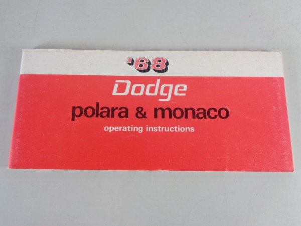 Betriebsanleitung / Handbuch Dodge Dart Stand 1968