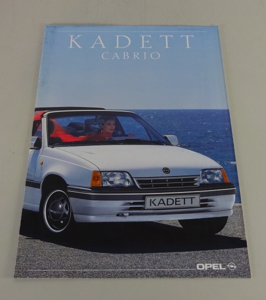 Faltprospekt / Broschüre Opel Kadett E Cabrio + Technische Daten