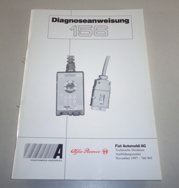 Diagnosehandbuch Alfa Romeo 156 von 11/1997