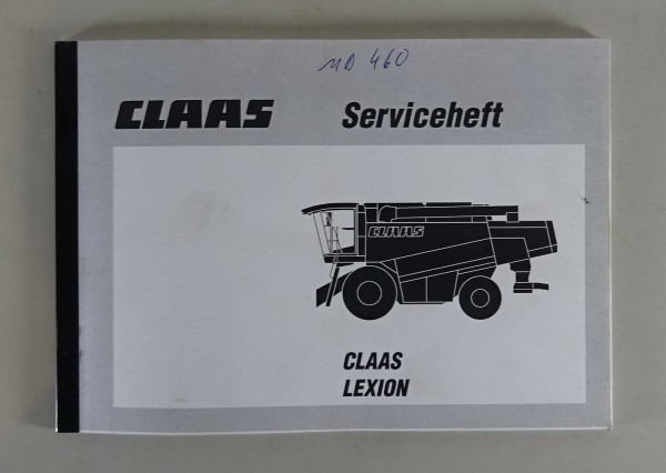 Serviceheft Claas Lexion blanko Stand 08/2000