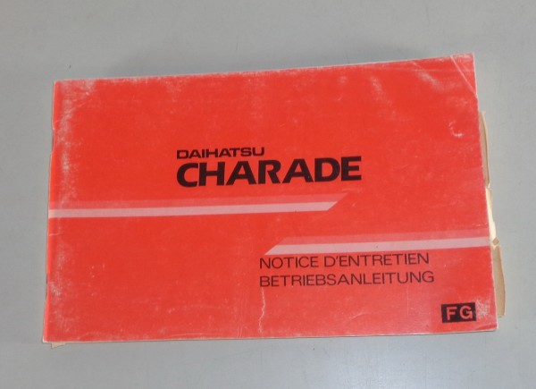 Betriebsanleitung / Handbuch / Notice d'entretien Daihatsu Charade