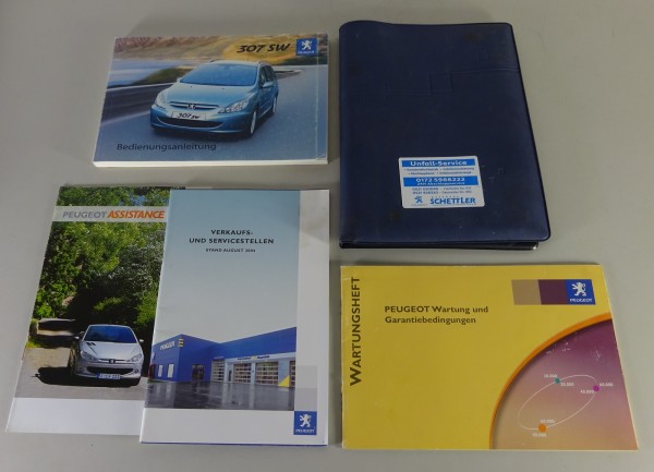 Bordmappe + Betriebsanleitung / Handbuch Peugeot 307 SW Stand 05/2004