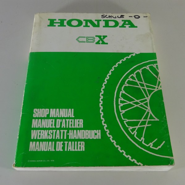 Werkstatthandbuch / Workshop Manual Honda CBX 1000 Typ SB1 Stand 1978