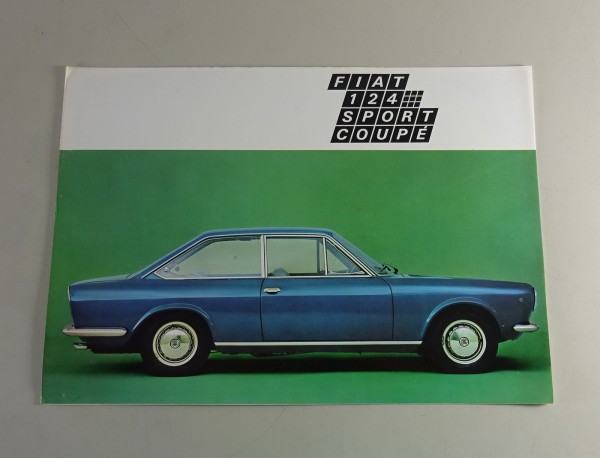 Faltprospekt / Broschüre Fiat 124 Sport-Coupé Stand 05/1968