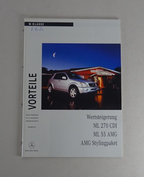Vorteile Mercedes-Benz ML 270 CDI / ML 55 AMG Stand 09/1999