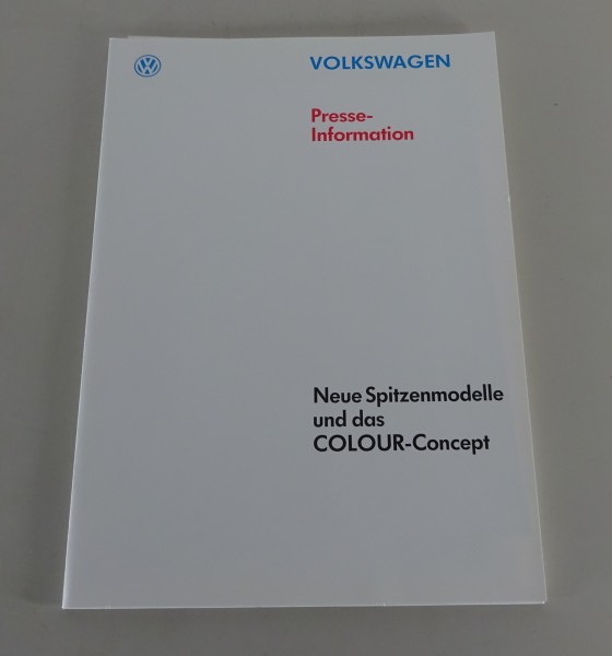 Pressemappe Spitzenmodelle VW Golf 3 / III GTI + VR6 + 16 V GT/GTD Spezial