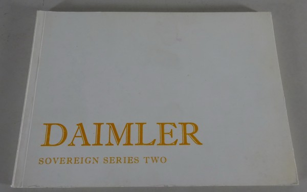 Betriebsanleitung / Handbuch Daimler Sovereign Serie II 3,4 / 4,2 litre von 1979