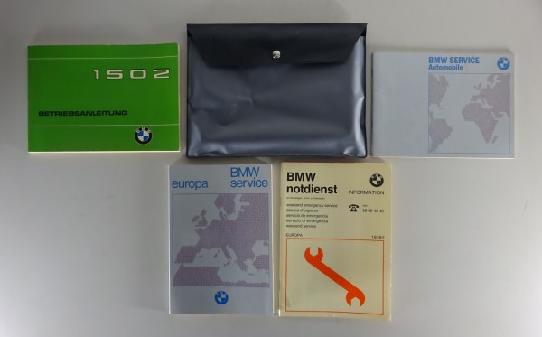 Bordmappe + Betriebsanleitung / Handbuch BMW 1502 Stand 07/1975