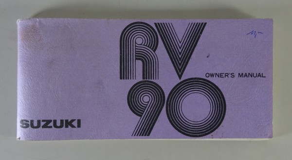 Owner´s Manual / Handbook Suzuki RV 90 Stand 05/1976