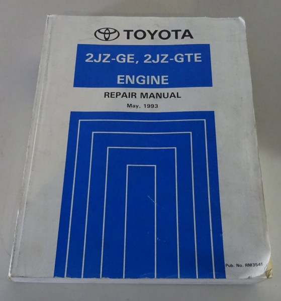 Workshop Manual Toyota 2JZ-GTE Motor Toyota Supra MK4 Typ JZA80 from 05/1993