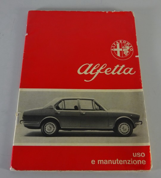 Betriebsanleitung / Handbuch Alfa Romeo Alfetta 1,8 Stand 04/1972 - italienisch