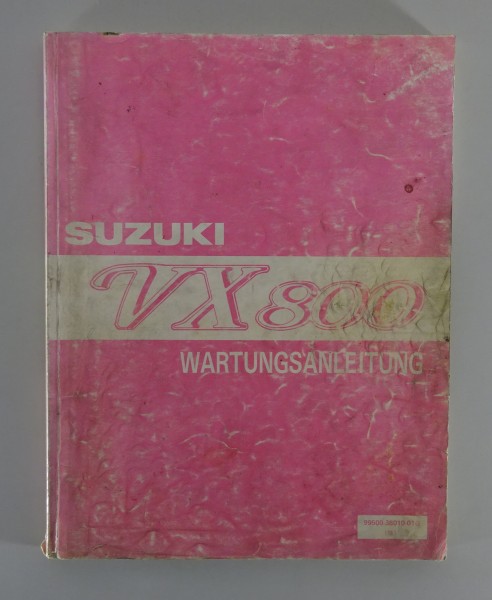 Werkstatthandbuch - Wartungsanleitung Suzuki VX 800 Naked Bike von 04/1990