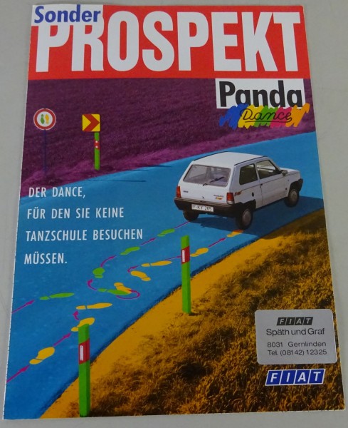 Sonder Prospekt / Broschüre | Fiat Panda Dance | Stand 05/1989