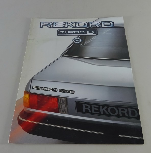 Faltprospekt / Prospekt Opel Rekord E 2 Turbo D Stand 04/1984