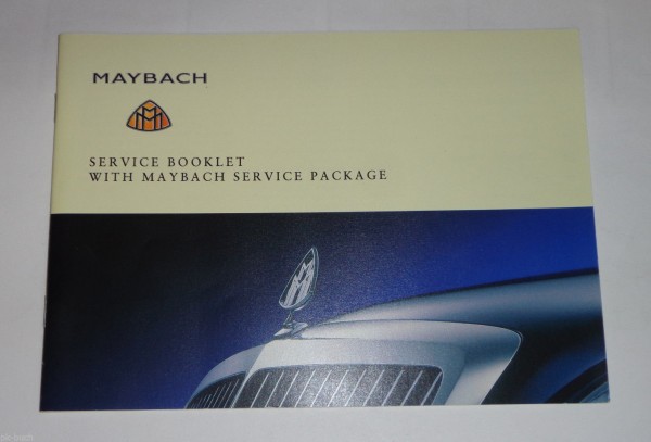 Service Booklet Maybach blanko with Maybach Service Package Stand 10/2006