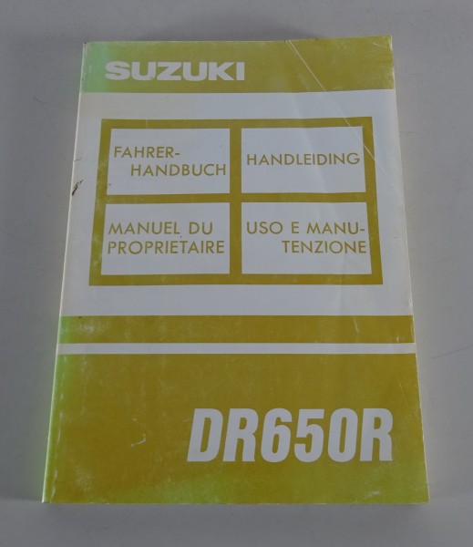 Betriebsanleitung / Handbuch Suzuki DR 650 R Dakar Stand 05/1992