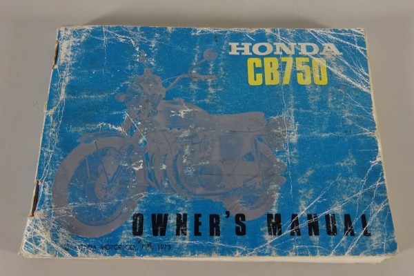 Owner´s Manual / Handbook Honda CB 750 Four K1 from 1973