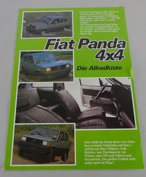 Prospektblatt Fiat Panda 4x4 Allrad original