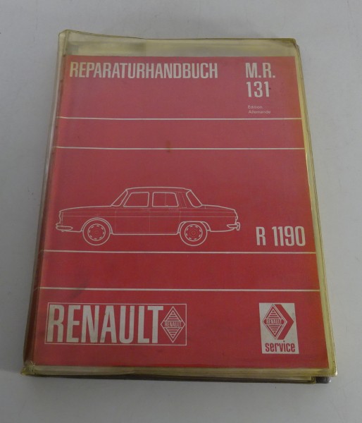 Werkstatthandbuch Renault R10 + R10 Major Typ R.1190 Stand 05/1967