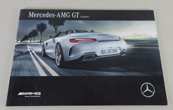 Prospekt / Broschüre Mercedes-Benz AMG GT Roadster Typ R190 Stand 11/2016