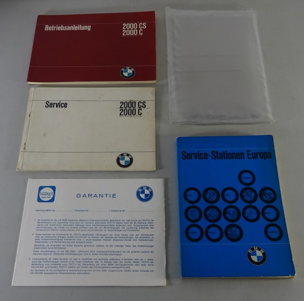 Bordmappe + Betriebsanleitung / Handbuch BMW 2000 C + CS Coupe Stand 01/1967