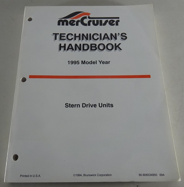 Werkstatthandbuch Mercury MerCruiser Stern Drive / Z-Antrieb Modelljahr 1995