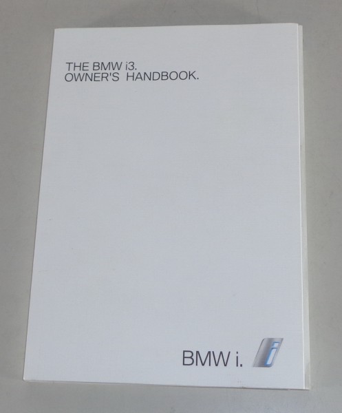 Owner´s Manual / handbook BMW i3 from 02/2015