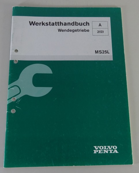 Werkstatthandbuch Volvo Penta Wendegetriebe MS25L Stand 06/1998