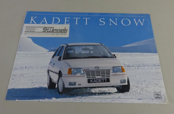 Prospekt / Broschüre Opel Kadett E Snow Stand 11/1987