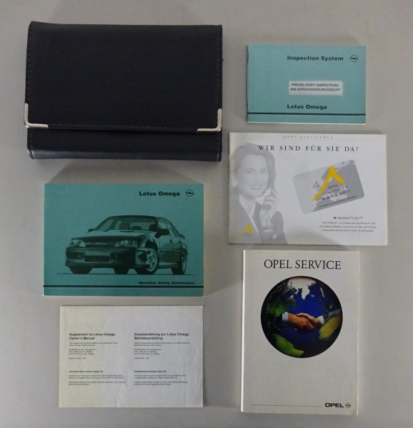 Bordmappe + Betriebsanleitung / Handbuch Opel Lotus Omega Stand 06/1992