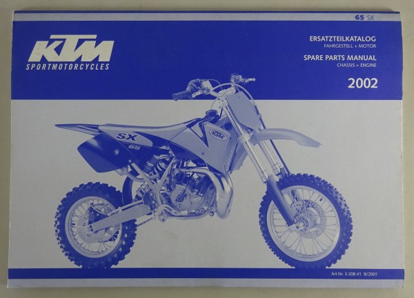 Teilekatalog KTM Fahrgestell 65 SX Modelljahr 2002