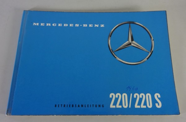 Betriebsanleitung Mercedes-Benz 220 b / Sb W111 Heckflosse Stand 09/1959