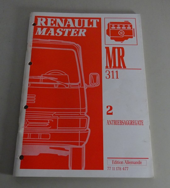 Werkstatthandbuch Nachtrag Renault Master I Typ FB30 Antriebsaggregate von 1994