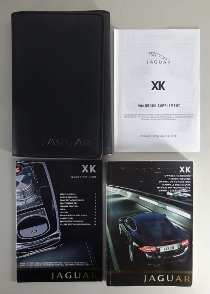 Owner's Manual + Wallet Jaguar XK + XKR Typ X150 von 2008