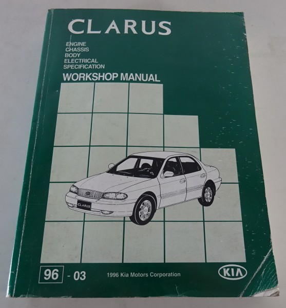 Workshop Manual Kia Clarus Baujahr 1996 - 2001