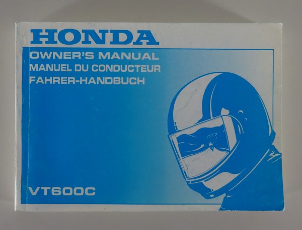 Betriebsanleitung / Handbuch / Owner´s Manual Honda VT 600 C Stand 1995