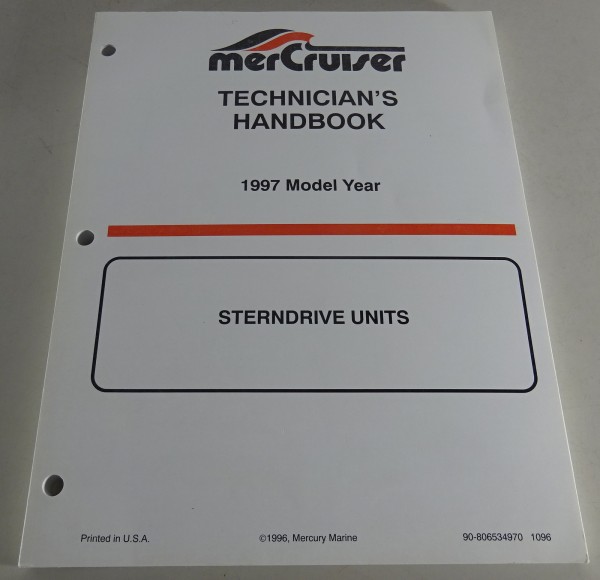 Werkstatthandbuch Mercury MerCruiser Sterndrive / Z-Antrieb Modelljahr 1997