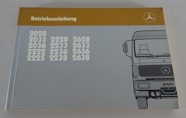 Betriebsanleitung / Handbuch Mercedes Benz NG 80 2028 - 2638 Stand 09/1985