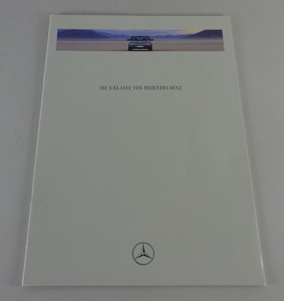 Prospekt / Broschüre Mercedes-Benz S-Klasse W140 von 01/1991